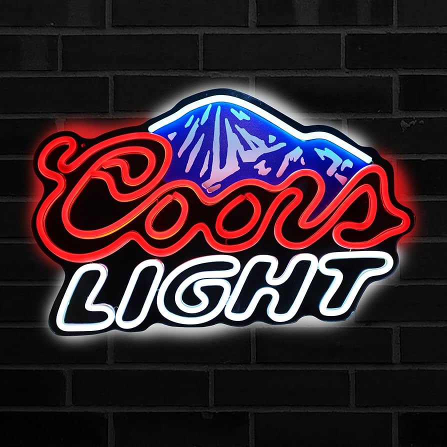 ネオンサイン、『Coors Light 』NEON SIGN 省エネ 広告用看板 Coors Light 2 Handmade LED Neon Sign